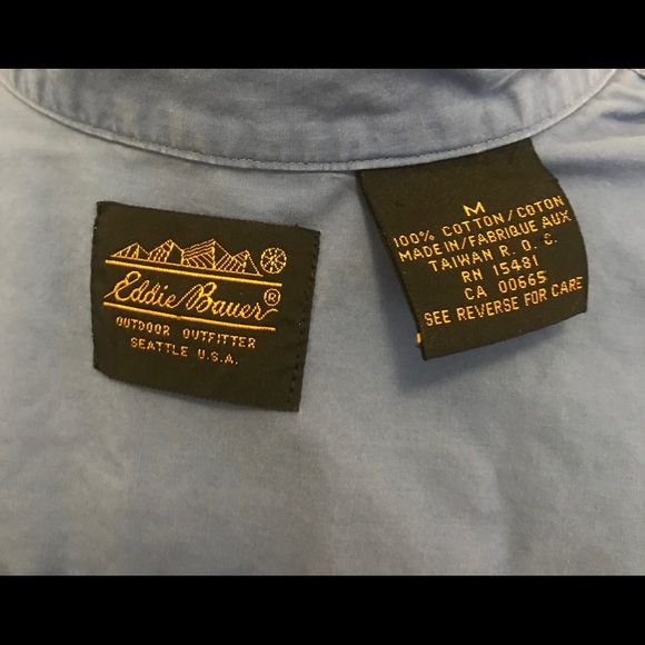 Eddie Bauer Blue Shirt Button Down - Picture 1 of 3